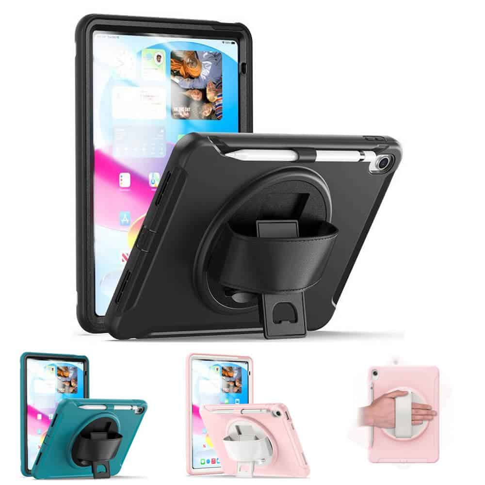 For Apple iPad Military Grade Rotating Case TPU Shockproof Multi-Layer Protective Kickstand Cover For Apple iPad Military Grade Rotating Case TPU Shockproof Multi-Layer Protective Kickstand Cover